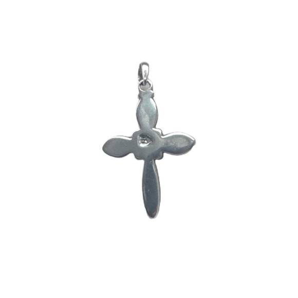 Silpada | Sterling Silver | “Contemporary Credence” | Pearl Cross Pendant - Picture 2 of 3
